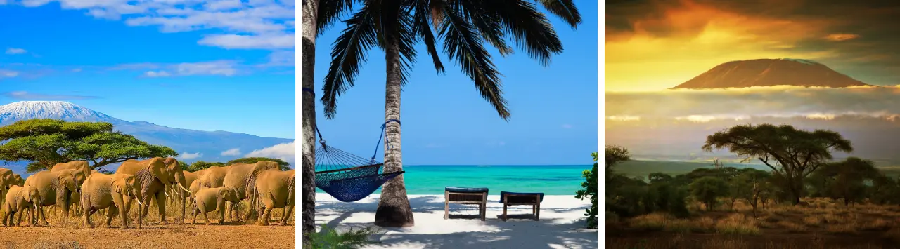Kilimanjaro og Serengetien + strandferie på Zanzibar Tanzania-banner-2