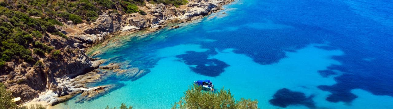 Superbillige fly til Grækenland: tur/retur til Thessaloniki fra kun 64 kr.! Halkidiki-banner