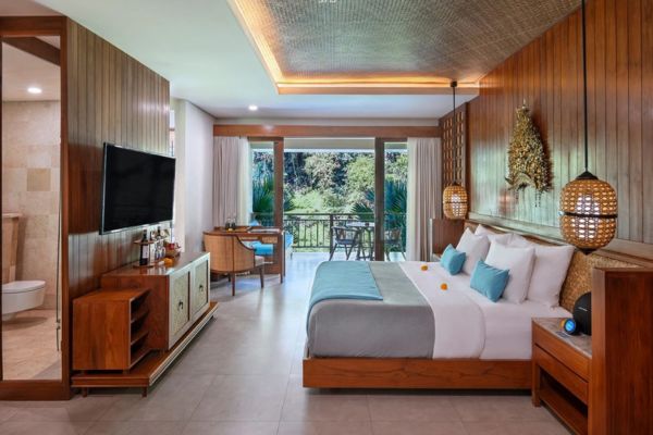 Rejse til Ubud, stor, lækker suite