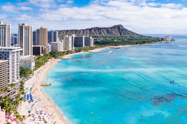 Jordrundrejse, jordomrejse - Honolulu, Hawaii