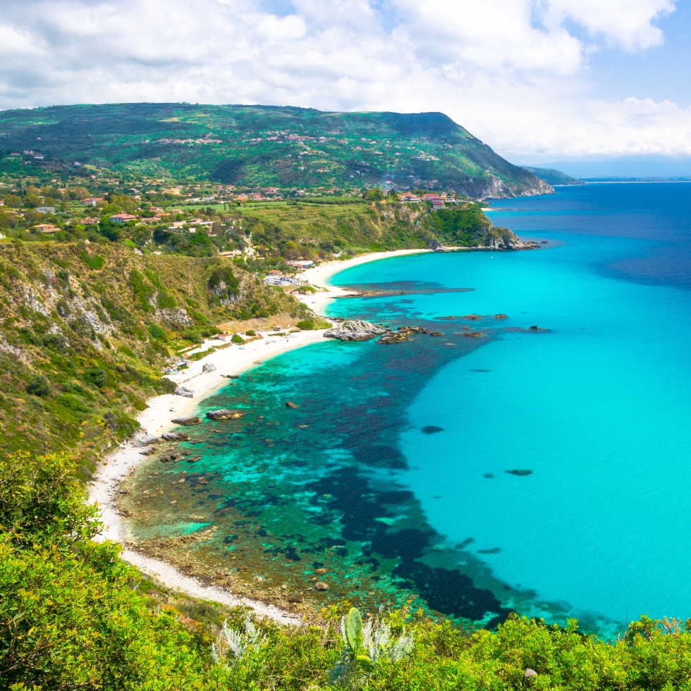 Rejse til Calabrien Capo-Vaticano-Calabrien-Italien-banner