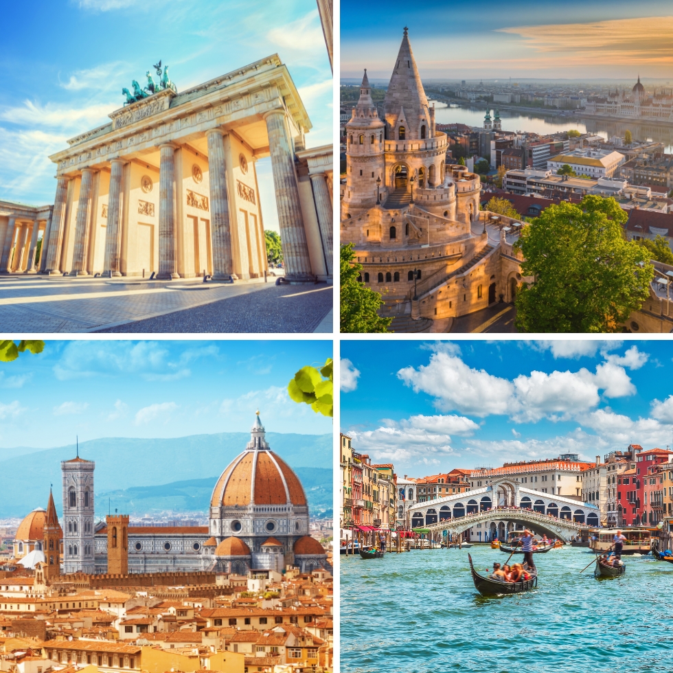 Billig storbyferie i Europa Storbyferie-banner