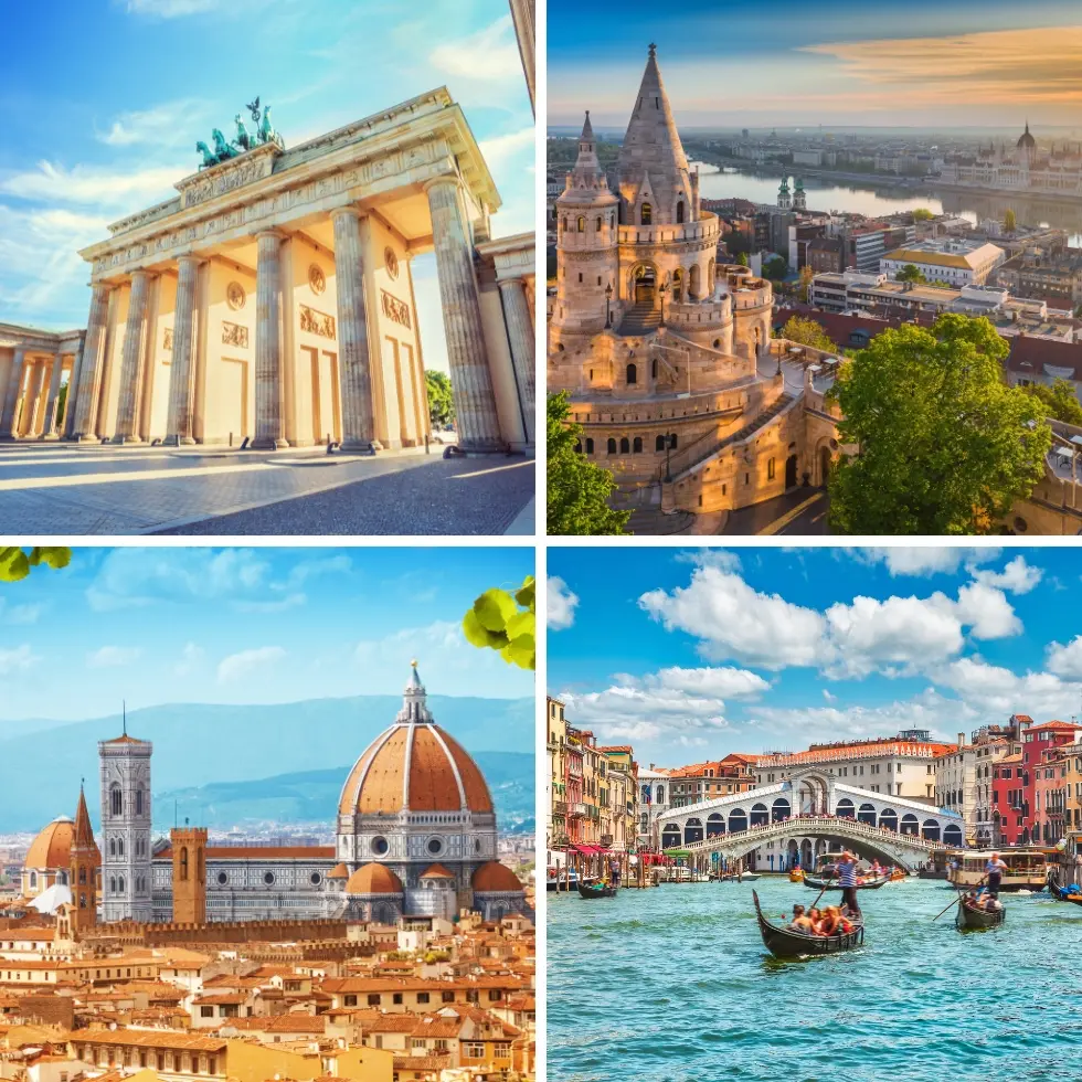 Billig storbyferie i Europa Storbyferie-banner