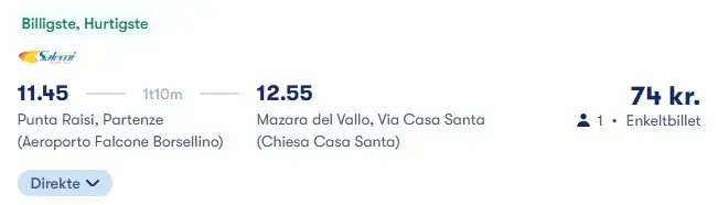 Rejse til Sicilien