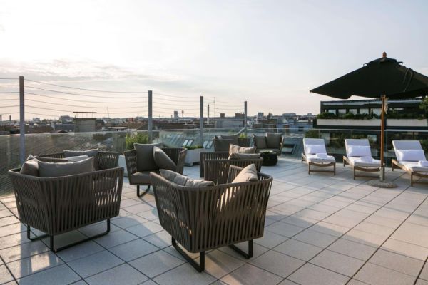 Forlænget weekend i Wien Forlænget weekend i Wien - Hotellets tagterrasse