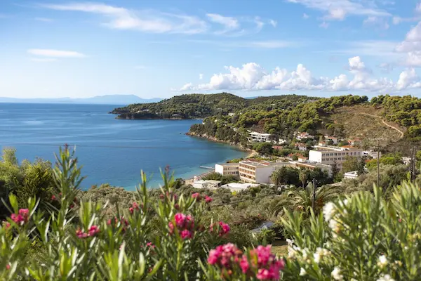 Rejse til Skiathos - Anastasia Villa Achladies - havudsigt fra hotellet