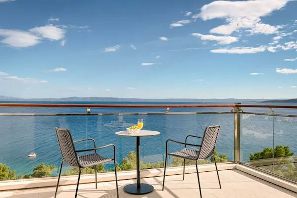 Rejse til Makarska Riviera - Anna Noemia - balkon med havudsigt