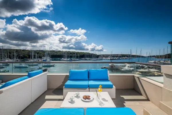 Rejse til Istrien - Hotelterrasse