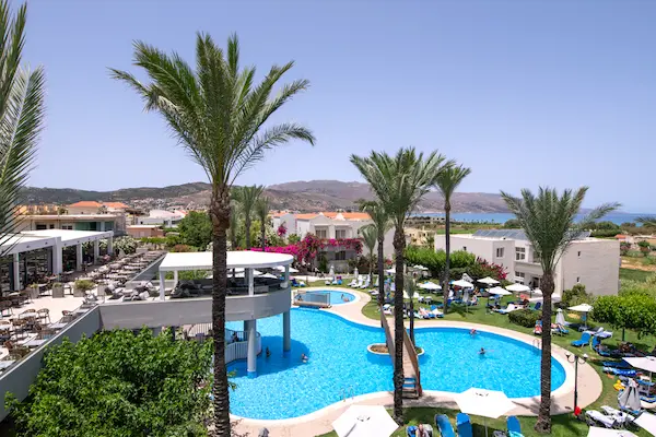 All inclusive på Kreta Rejse til Kreta med all inclusive, hotellets poolområde