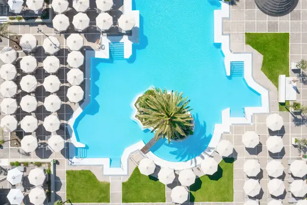 Luksusferie på Rhodos, Sheraton Rhodes Resort Hotel, poolområde