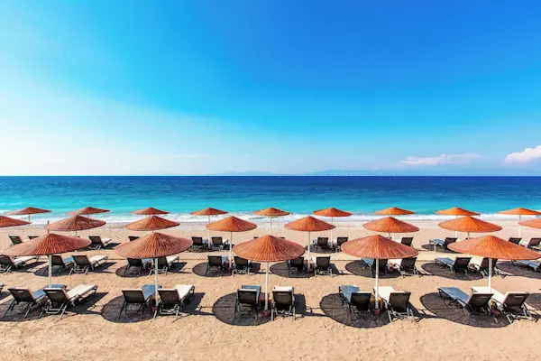 Luksusferie på Rhodos, Sheraton Rhodes Resort Hotel, privat strand