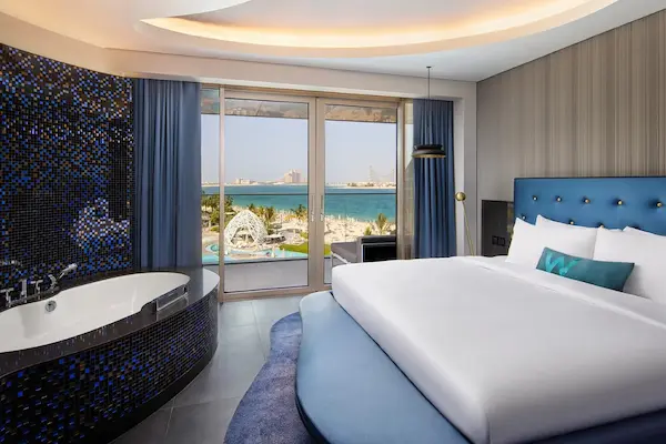 Rejse til Dubai, W Dubai - The Palm, hotelværelse