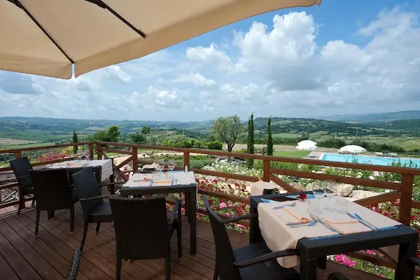 Rejse til Saturnia, Saturnia Tuscany Hotel, udsigt
