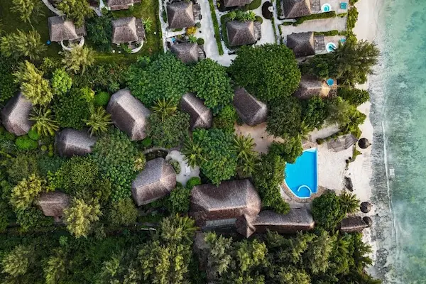 Rejse til Zanzibar - tropisk ferie på paradisø Rejse til Zanzibar - Hotel Marafiki Bungalows, hotellet