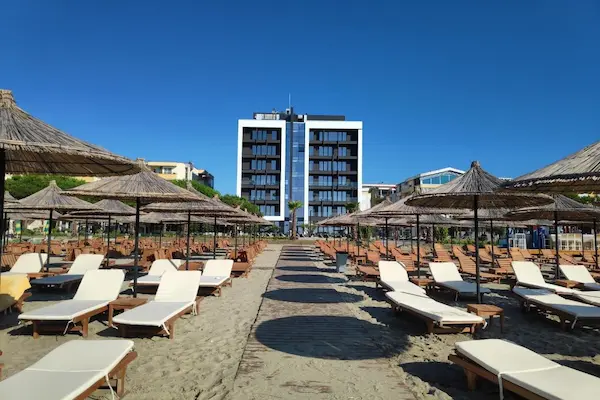 Rejse til Albanien, Supreme Hotel & Spa, strand