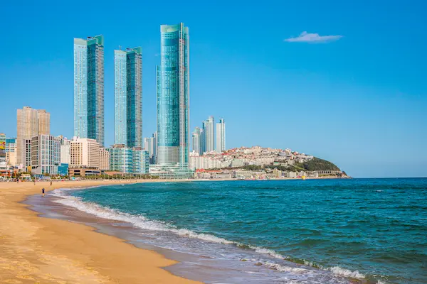 Billig rundrejse i Sydkorea Rundrejse i Sydkorea, Haeundae Beach