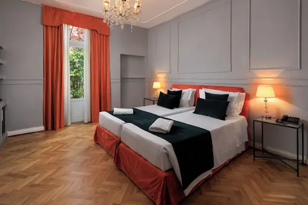 Vinrejse til Toscana, Hotel Villa Carlotta, værelse