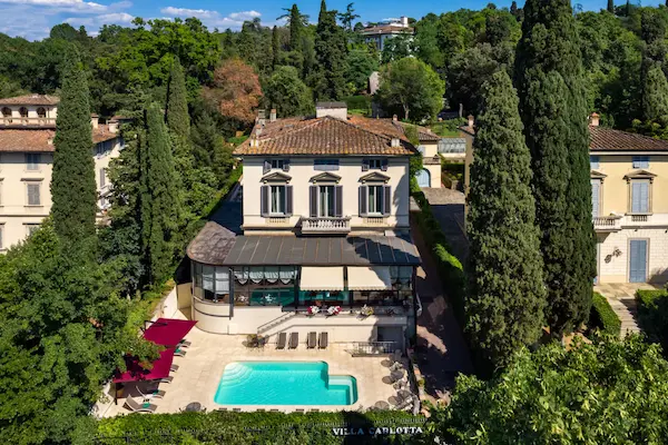 Vinrejse til Toscana, Hotel Villa Carlotta, hotel