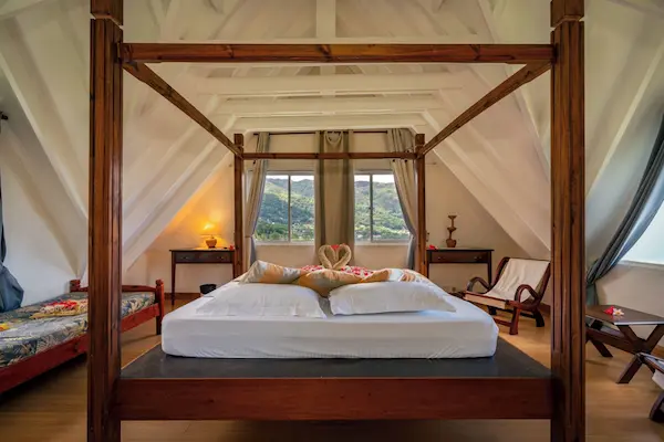 Paradisrejse til Seychellerne Lemongrass Lodge, Mahé, Seychellerne, soveværelse