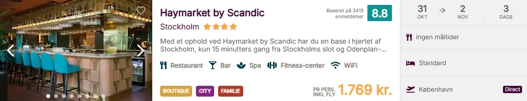 Stockholm-pakkrejse-weekend