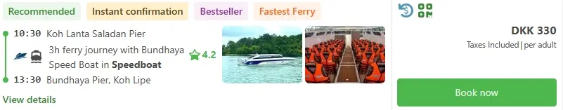 Øhop i Thailand faerge-koh-lipe