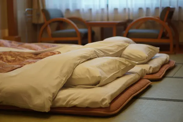 Rejser til Japan, futon seng