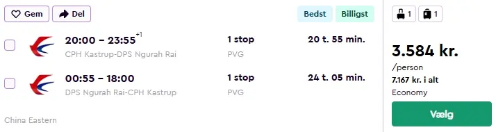 Rejse til Bali - drømmeferie i Sydøstasien Bali-fly