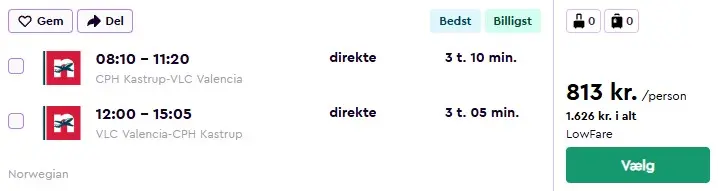 Rejse til Valencia - strand- og storbyferie CPH-VLC-231025555