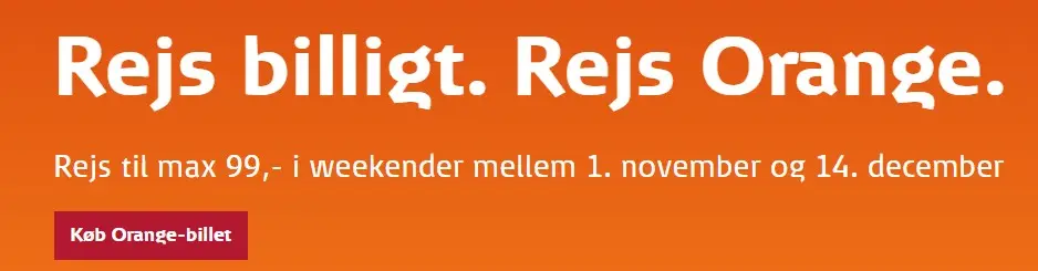 DSB Orange-billetter DSB-ORANGE-231025