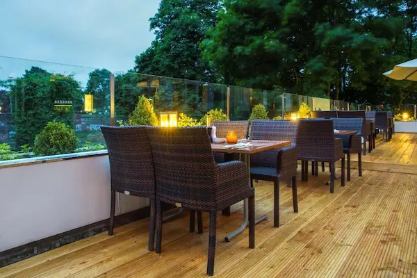 Hyggetur til Lübeck Rejse til Lübeck, Park Inn by Radisson Lübeck, terrasse
