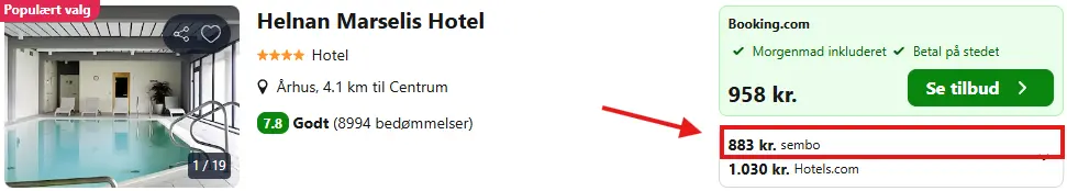 Hotelophold i Aarhus på Hotel Helnan Marselis Skaermbillede-2025-10-20-110042