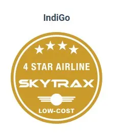 Skytrax rater IndiGo som et firstjernet flyselskab