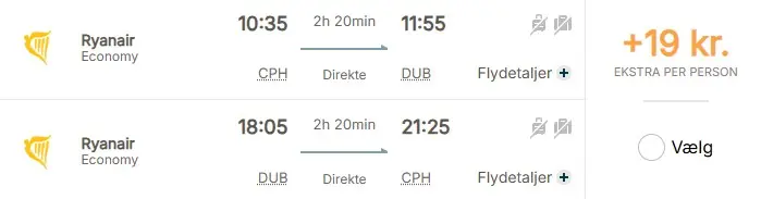 Weekendrejse til Dublin cph-dub-lollernnne