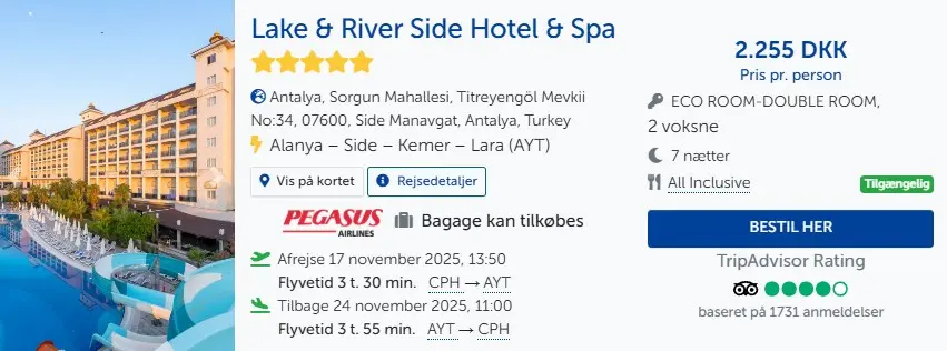 Rejse til Side med ultra all inclusive fkelwnflweknfwlejkfnwejklfnwljkfw