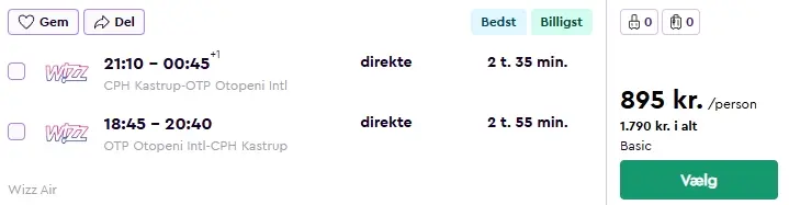 Forlænget halloween-weekend fly-cph-bukarest