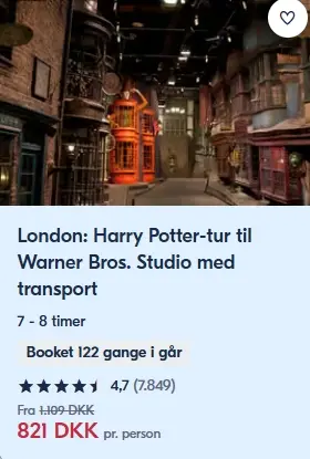 Harry Potter-rejse til London harry-potter-tur