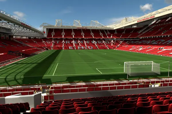 Fodboldrejse til England Old Trafford - udsyn fra pladserne