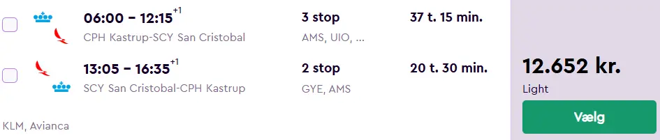 Billige fly til Galapagosøerne fly til Galapagos