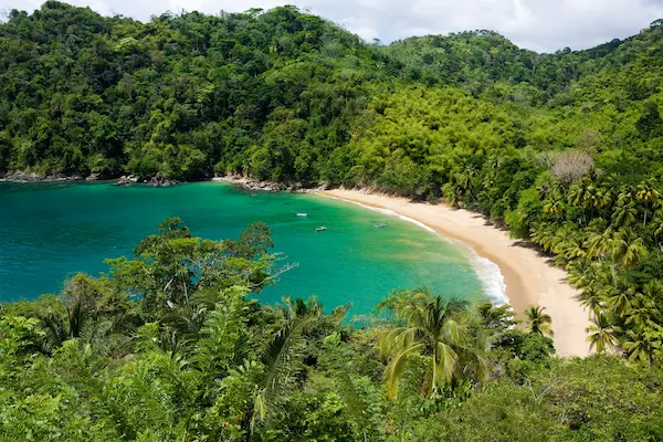Trinidad og Tobago - Englishman's Bay p&aring; Tobago