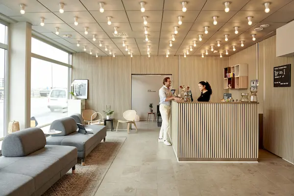 Hotelophold i Malm&oslash; - receptionen