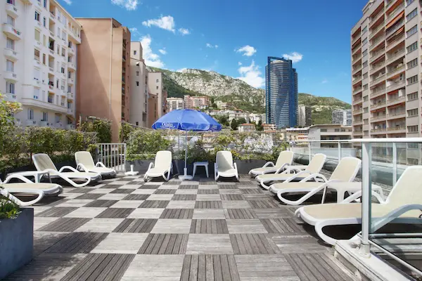 Rejse til Monaco Appart'hôtel Odalys City, terrasse, Monaco
