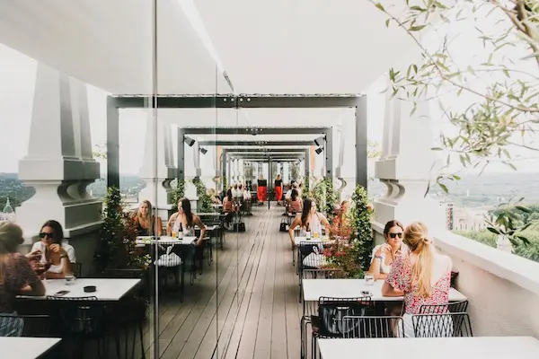 Storbyferie i Madrid - terrasse