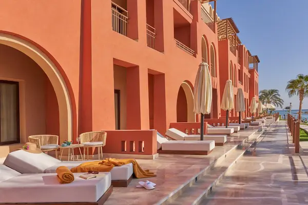 Hotel Three Corners Ocean View, El Gouna, terrasser