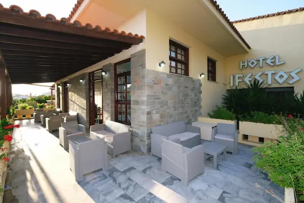 Rejse til Limnos Ifestos Hotel, Limnos, terrasse