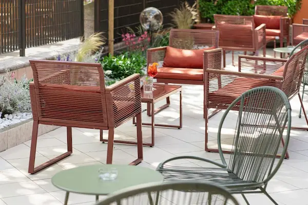 Billig rejse til Rimini - italiensk strandferie ved Adriaterhavet Billig rejse til Rimini - Terrasse