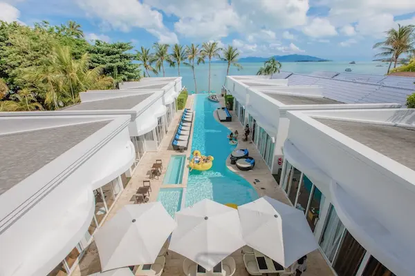 The Privilege Hotel Ezra Beach Club, Koh Samui, pool udsigt