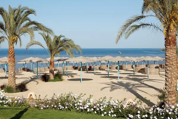All inclusive i Hurghada Three Corners Sunny Beach Resort, Hurghada, strand