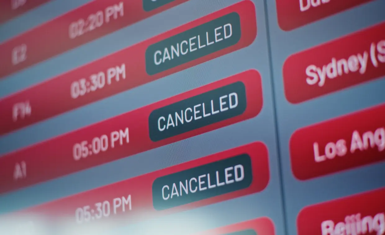 Rejsemagasin - banner, Hvad har du ret til ved aflyst fly