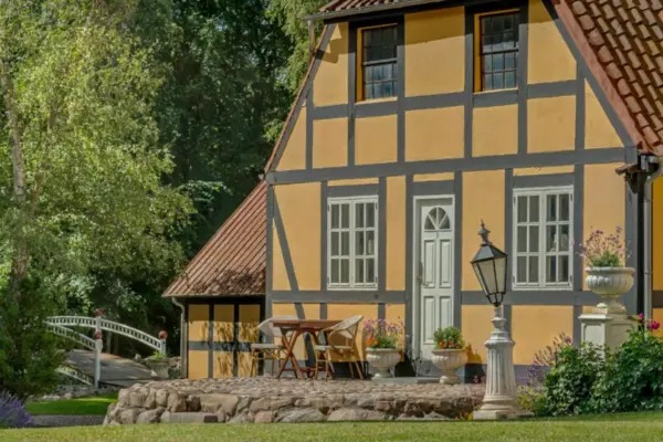 Ferie på Langeland - hyggelig getaway Skrøbelev Gods, have, ferie på langeland