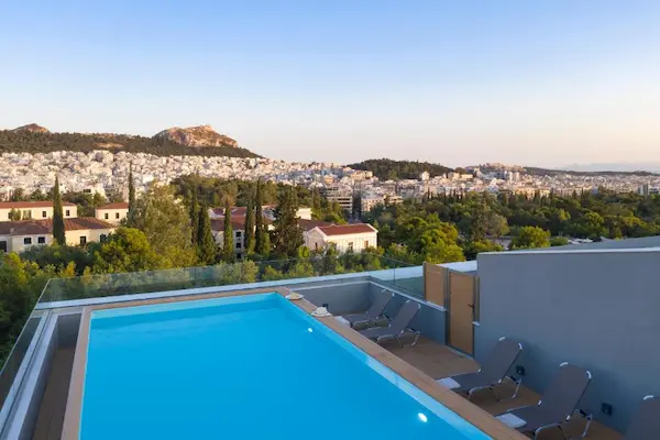 Rejse til Athen - rooftop pool
